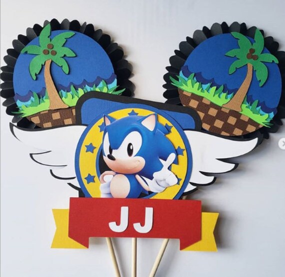 Sonic Centerpiece Sonic Table Decor Sonic Birthday Sonic | Etsy