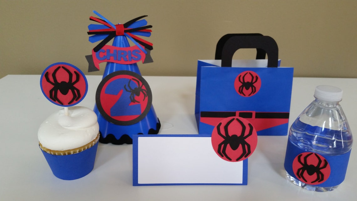 SpiderMan Party Hat SpiderMan Birthday Hat Spiderman Etsy