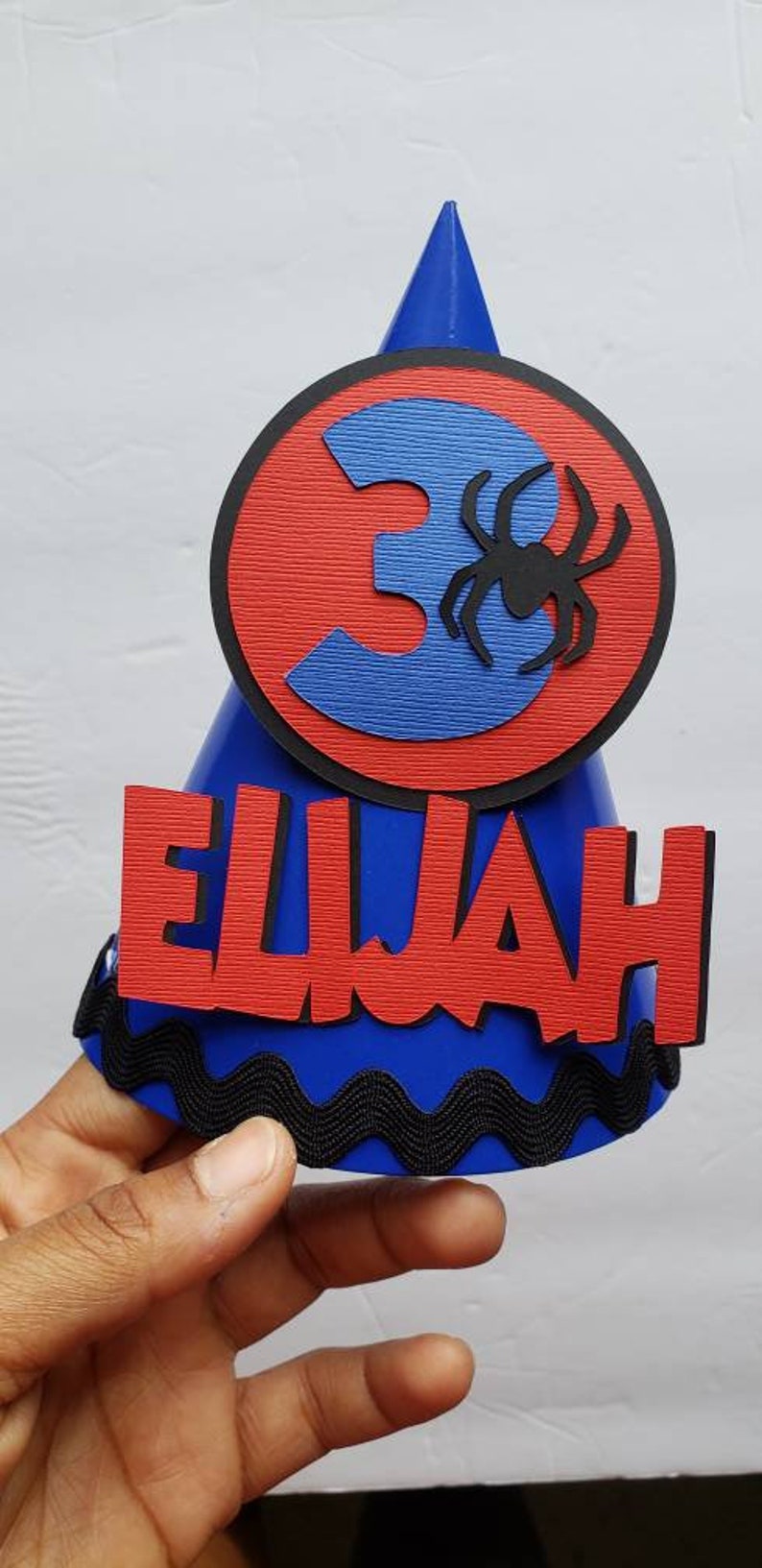 SpiderMan Party Hat SpiderMan Birthday Hat Spiderman Etsy