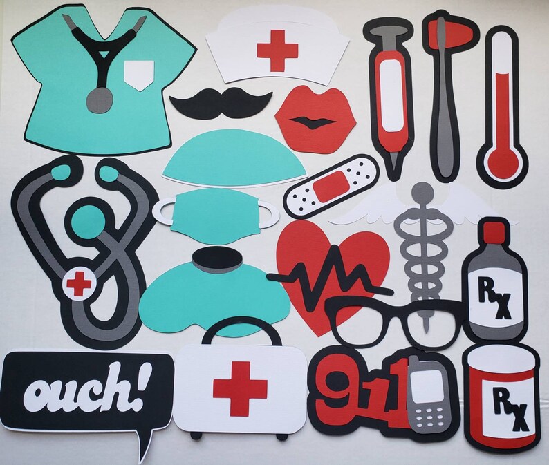 Medical Theme Photo Booth Props Doctor Photo Booth Props | Etsy