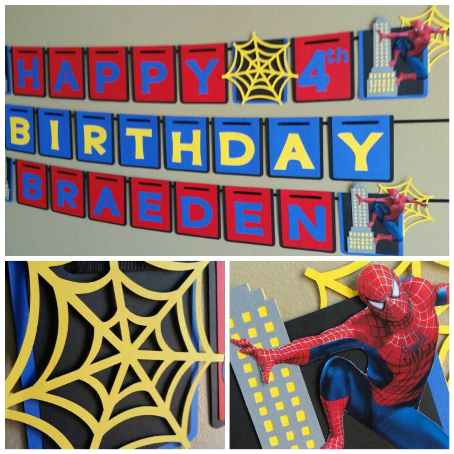 SpiderMan Party Hat SpiderMan Birthday Hat Spiderman Etsy