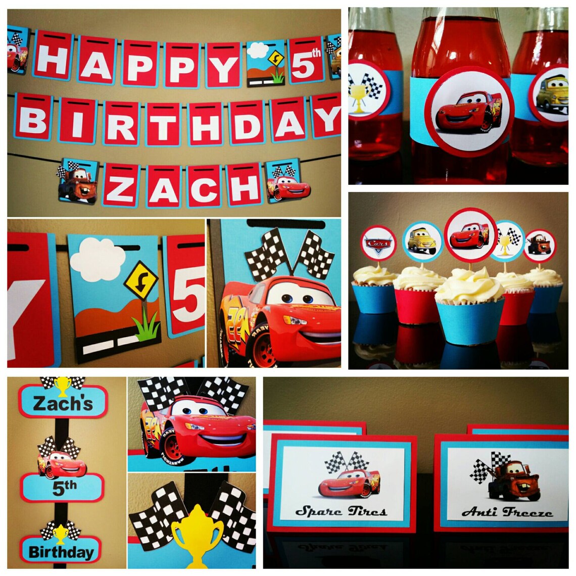 Disney Cars Birthday Banner Disney Cars Banner Disney Cars | Etsy