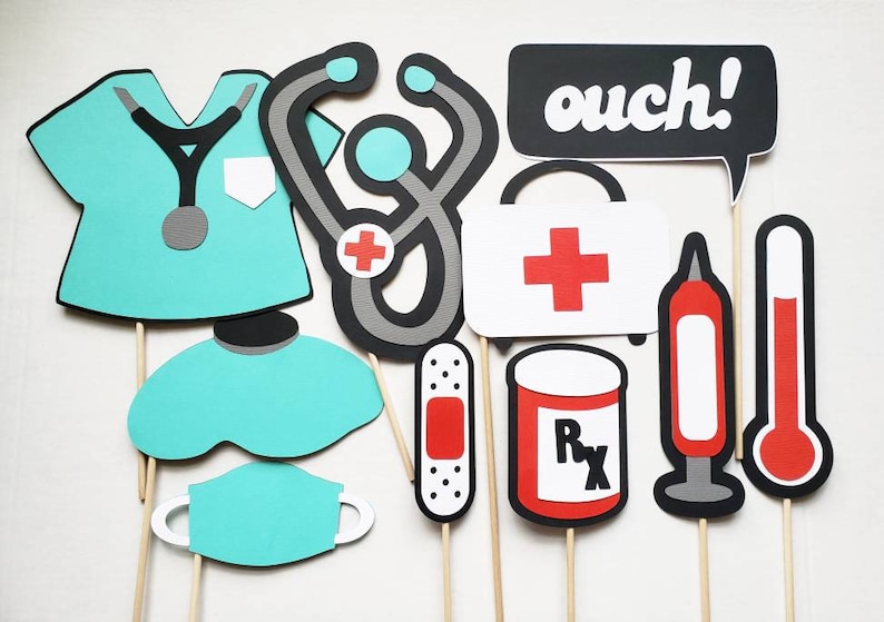 Medical Theme Photo Booth Props Doctor Photo Booth Props | Etsy