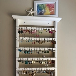 Jewelry Organizer Wall, Earring Holder Wall, Wall Jewelry Organizer, Wall Jewelry Holder, Wall Mounted Jewelry Organizer, Jewelry Storage