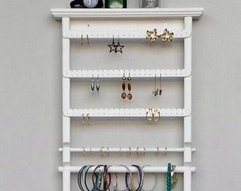 Large Wall Jewelry Organizer, Earring Holder, Necklace Holder, Earring Display, Wall Earring holder , Jewelry Display, Earring Organizer