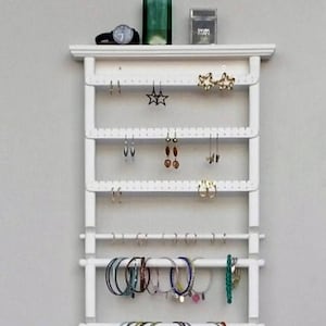 Large Wall Jewelry Organizer, Earring Holder, Necklace Holder, Earring Display, Wall Earring holder , Jewelry Display, Earring Organizer
