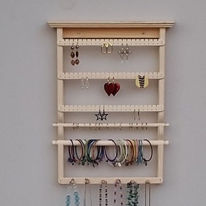 Jewelry Organizer Wall, Jewelry Organizer, Earring Holder, Necklace Holder, Earring Display, Earring Organizer, Jewelry Storage, Organizer