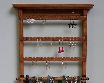 Wall Bracelet Holder, Wall Jewelry Organizer, Wall Earring Holder, Wall Necklace Holder, Jewelry Hanger, Jewelry Organizer, Jewelry Display
