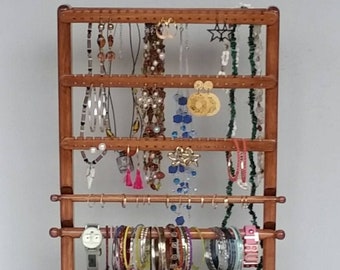Jewelry Organizer, Earring Organizer, Jewelry Organizer Wall, Earring Holder Wall, Earring Hanger, Wall Jewelry Organizer,  Earring Rack
