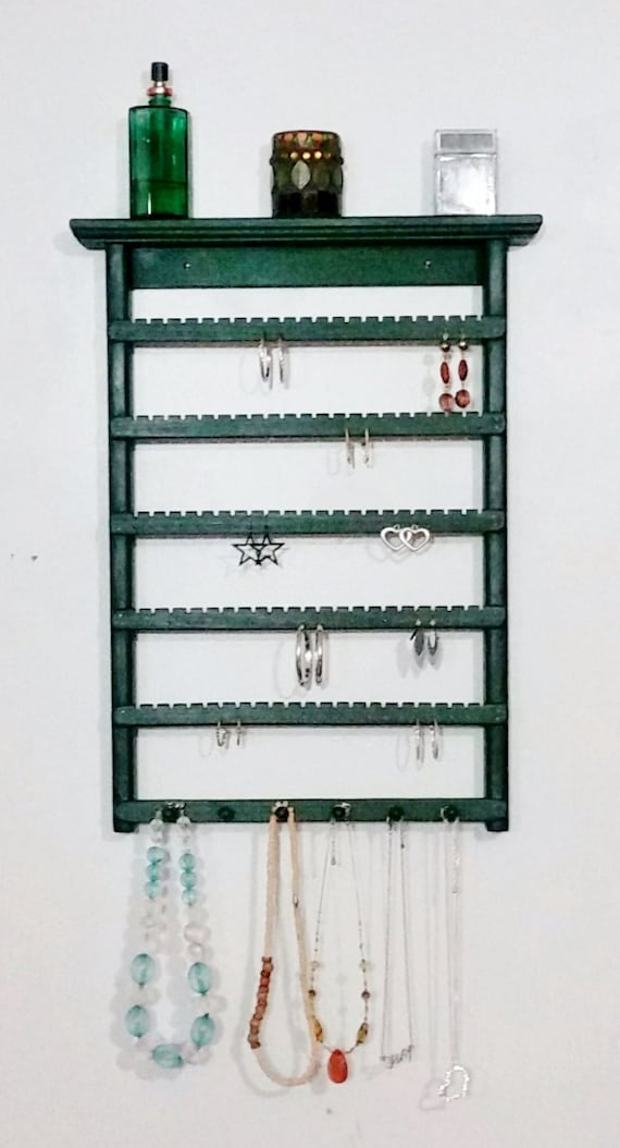 Jewelry Organizer Wall, Earring Holder Wall, Wall Jewelry