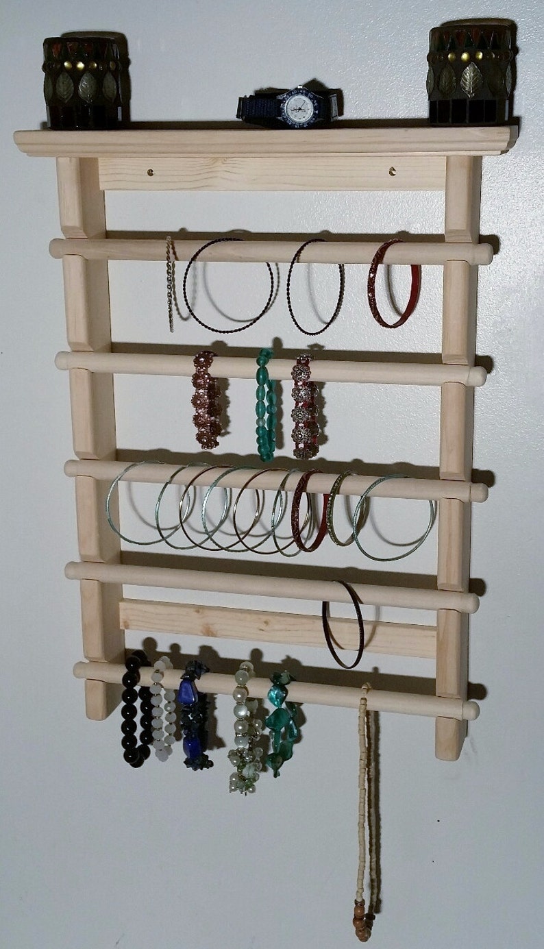 Jewelry Holder Wall Mounted Bracelet Display Display Etsy