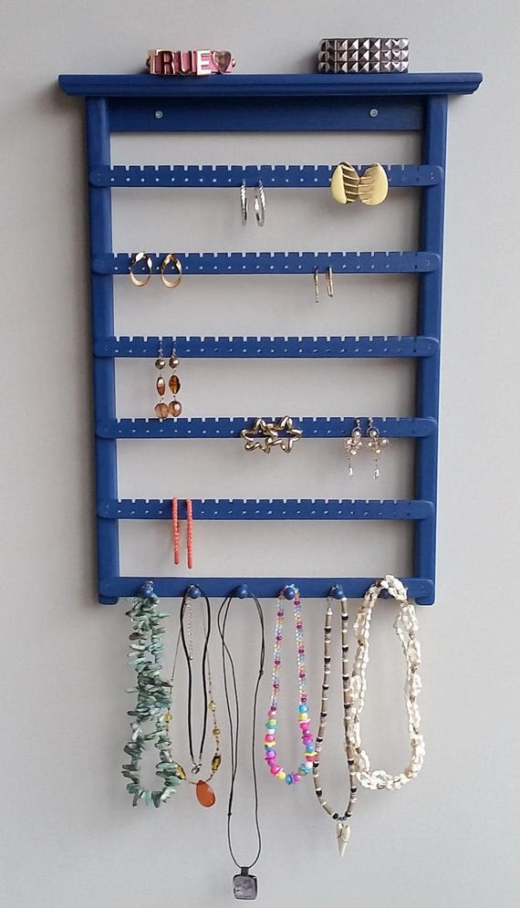 Jewelry Organizer Wall, Earring Holder Wall, Wall Jewelry
