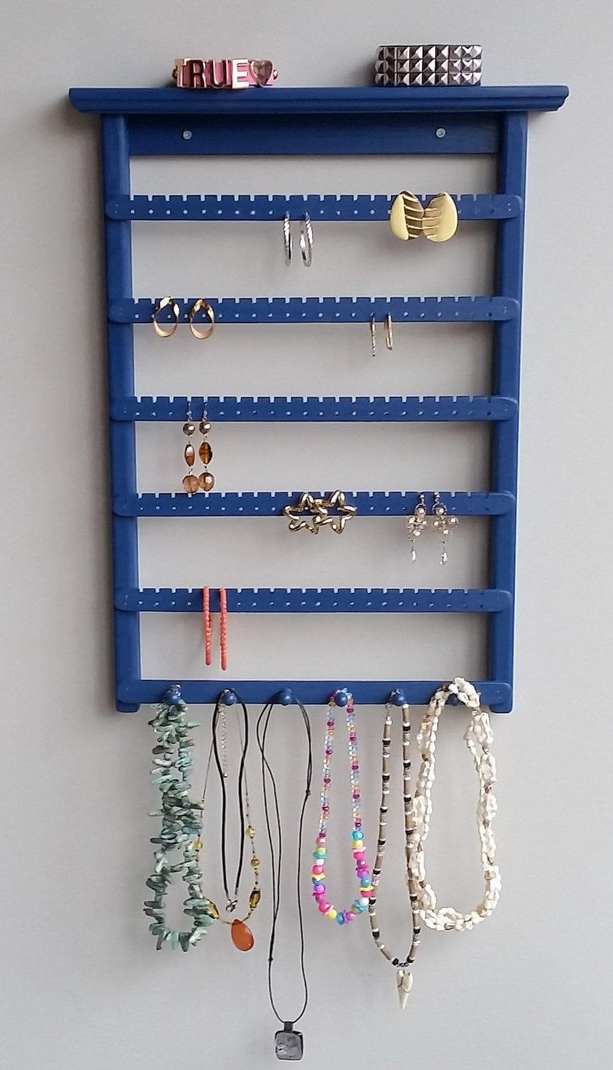 Earring Storage Wall Jewelry Holder Brace Storage Earring Organizer Jewelry Organizer Jewelry Organizer Wall Earring Holder Wall Etsy
