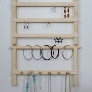 Earring Display, Earring Holder, Jewelry Organizer Wall, Wall Earring Holder, Jewelry Display, Necklace Holder, Jewelry Holder, Jewelry Rack image 6