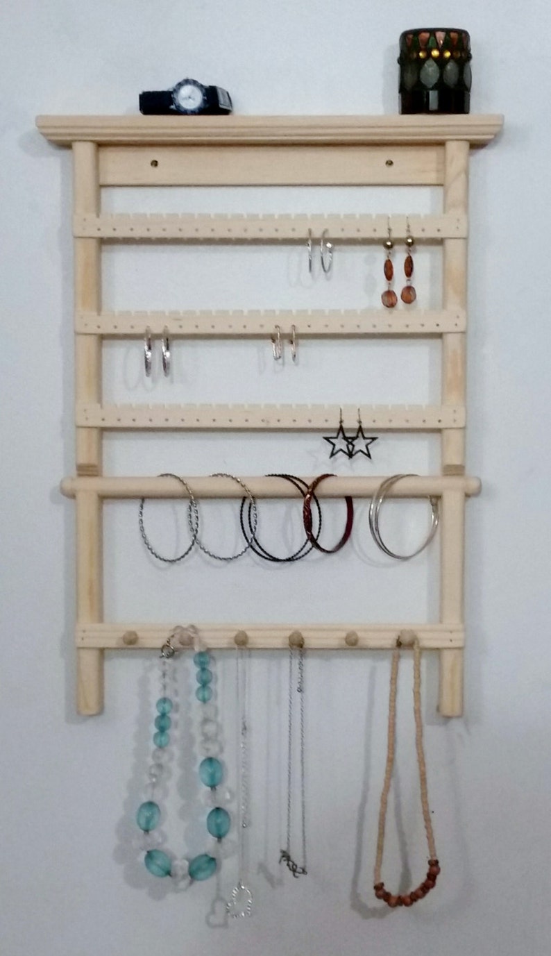 Earring Display, Earring Holder, Jewelry Organizer Wall, Wall Earring Holder, Jewelry Display, Necklace Holder, Jewelry Holder, Jewelry Rack image 6