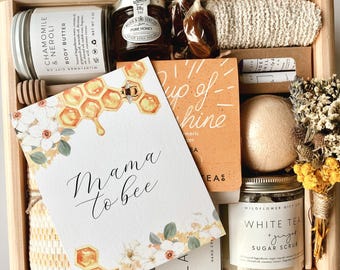 Mama to Bee Spa Gift Box, Handmade Relaxation Treats (Personalized Option)
