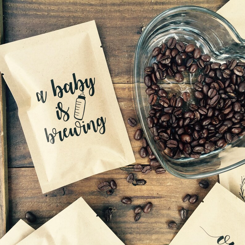 Personalized Baby Shower Favors Baby Is Brewing Complete Etsy