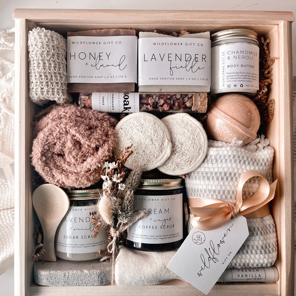 Deluxe Self Care Spa Gift Box | Relaxation Spa Gift | Spa Gift for Her | Spa Day Gift Box | Spa Box for Her | Gift for Friend New Mom