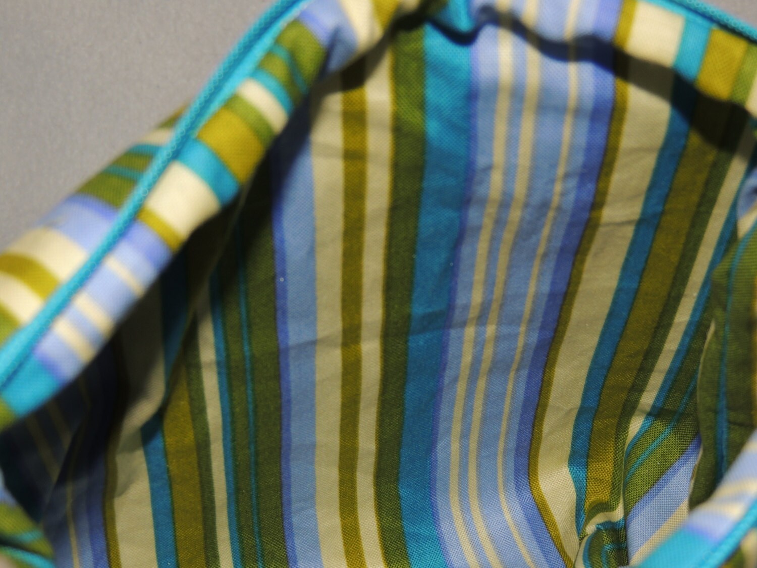 Beautiful Cosmetic Travel Toiletry Bag Zippered Lined Blue Etsy