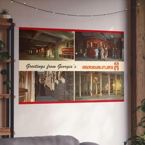 Nostalgischer Untergrund: Ein Blick in die 1970er Jahre Atlanta's Hidden Gem - Fine Art Poster