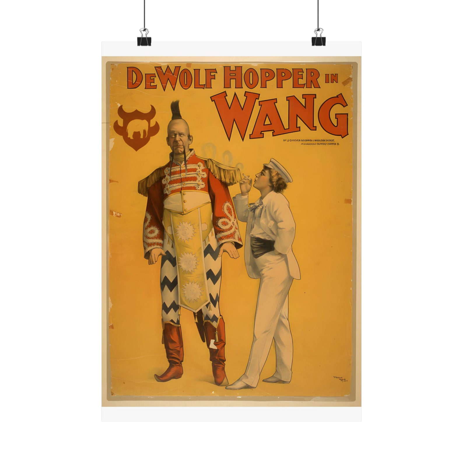 Vintage Theater: Dewolf Hopper in Wang Comic Opera Poster - Fine Art ...