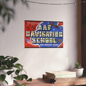 Voando pela História: Cartão-postal da Escola de Navegação da AAF - Impressão de Belas Artes