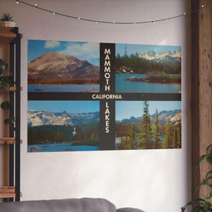 Mammoth Lakes : la splendeur de la Sierra Nevada - Une carte postale californienne vintage - Poster d'art
