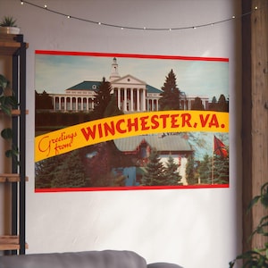 Vintage Winchester: Um conto de duas Virginias - Pôster de belas artes