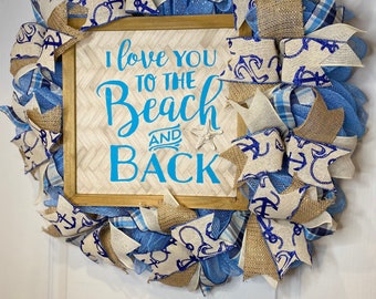 Beach Goer wreath - 18 inch