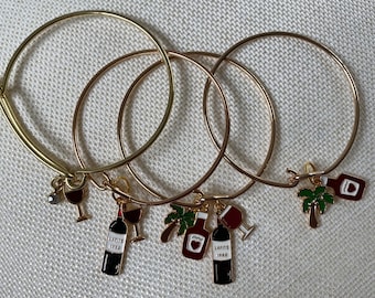 Wine Mami charm bracelet