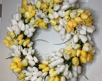 Tulip Fields wreath - 18 inch