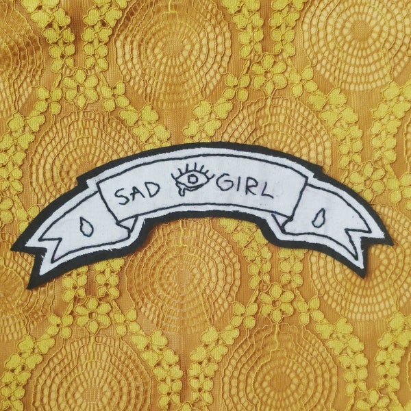 Sad Girl Banderole Patch