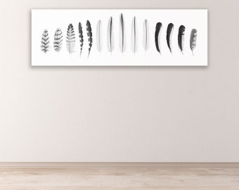 Feathers Black and White Fine Art Nature Photography Print