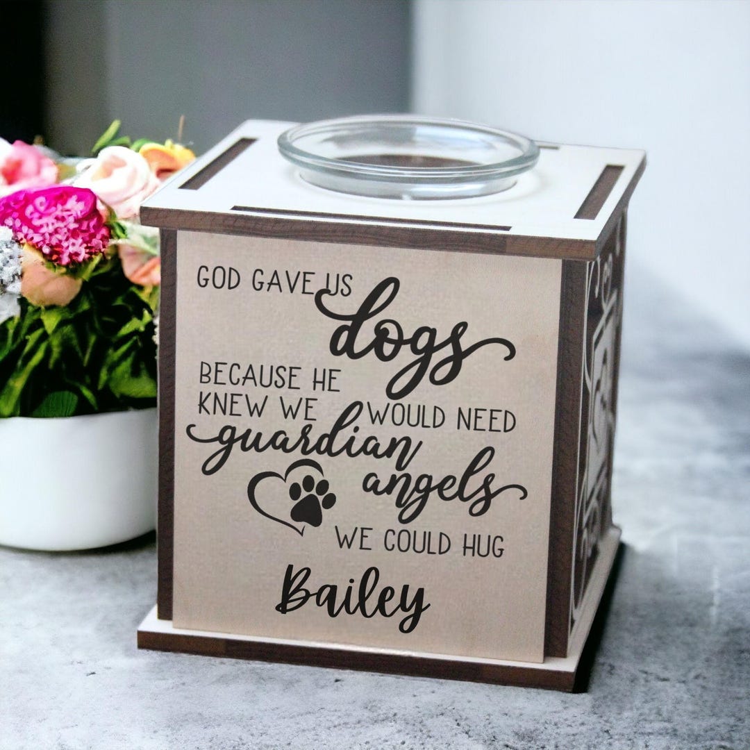 Dog Loss Memorial Tealight Lantern | God Gave Us Dogs Sympathy Gift ...