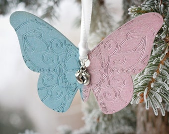Infant Loss Butterfly Memorial Ornament | Miscarriage Gift | Loss of Child Sympathy Present | Pregnancy Loss Condolence Gift | Bereavement