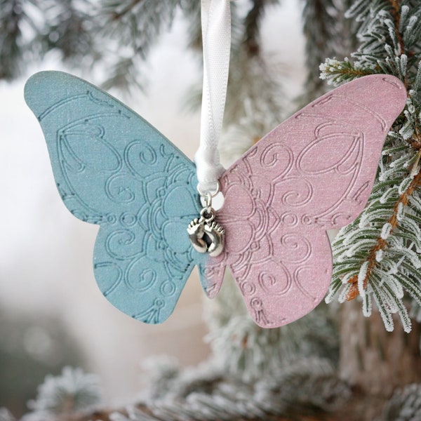 Infant Loss Butterfly Memorial Ornament | Miscarriage Gift | Loss of Child Sympathy Present | Pregnancy Loss Condolence Gift | Bereavement