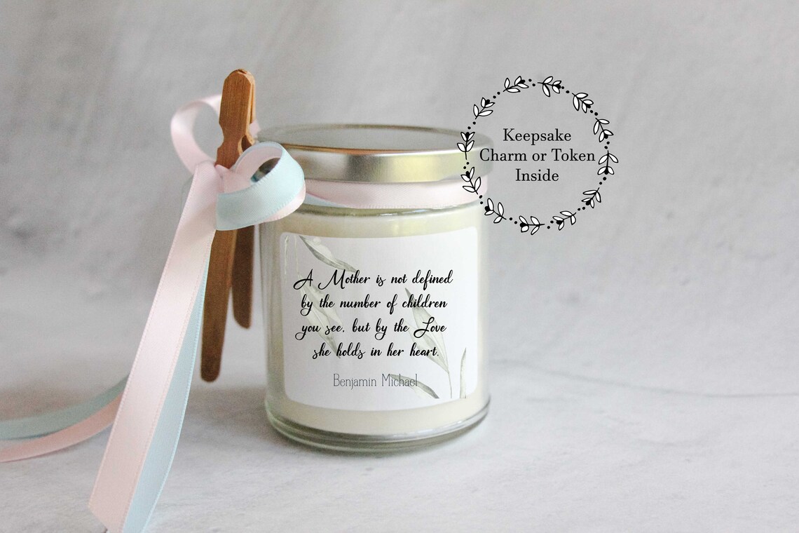 Bereaved Mother 9oz Memorial Candle with Keepsake Token or Etsy