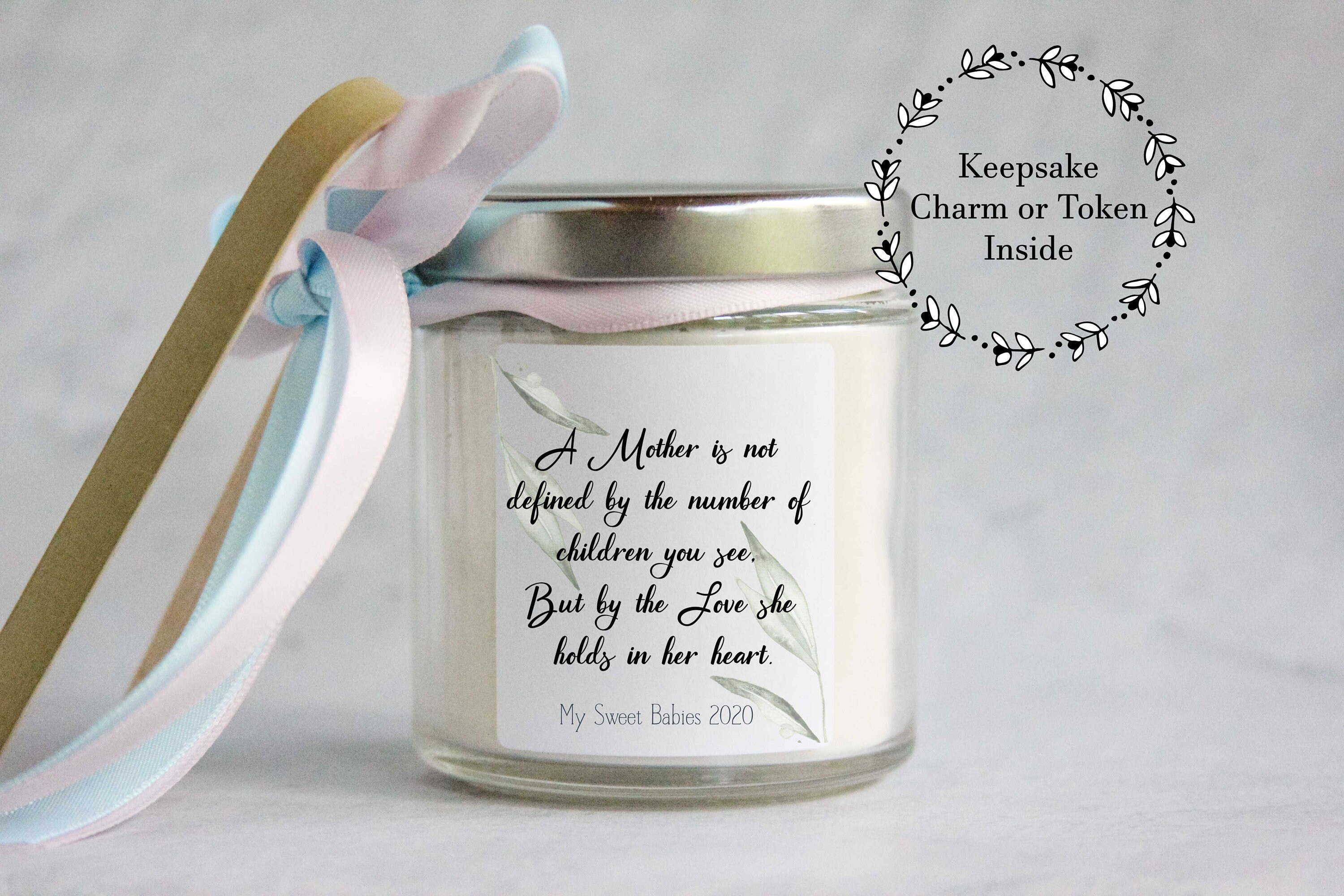 Bereaved Mother 4 oz Memorial Candle with Keepsake Charm or Etsy