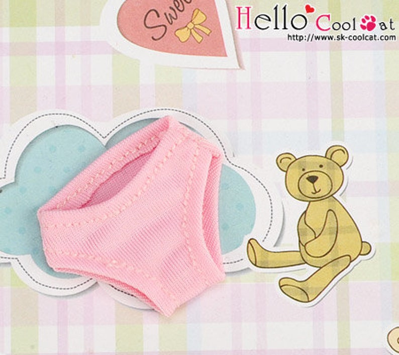 Blythe/Azone Doll Simple Underwear B2．Pink