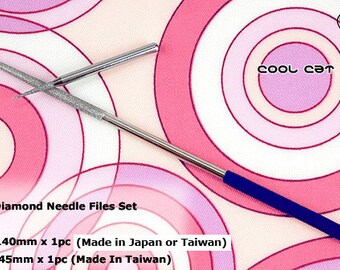 Sintered Diamond Needle Files Set # ( Round Tip x 2 )