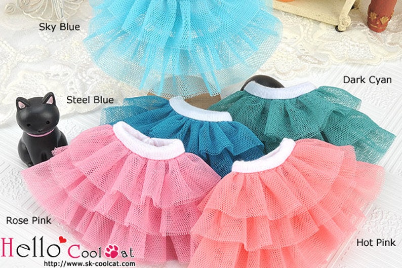 BlythePullip Doll Tulle Cake Mini Skirt 3 Layers image 1