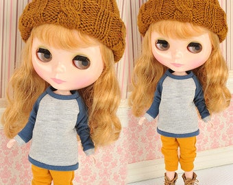 Blythe / Pullip Doll Long Sleeve Raglan Tee