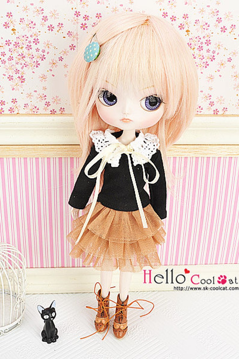 BlythePullip Doll Tulle Cake Mini Skirt 3 Layers image 10