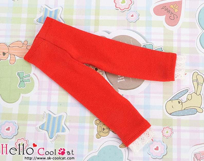 Muñeca Blythe Capri Leggings / Pantalones / Pantalones con Encaje imagen 2