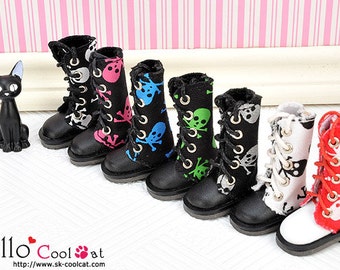 Blythe Pullip Doll Style Boots．Skeleton