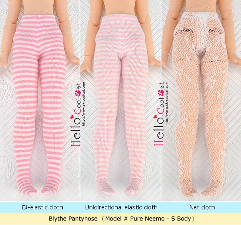 BLYTHE Doll size Simple Color Pantyhose Tights image 10