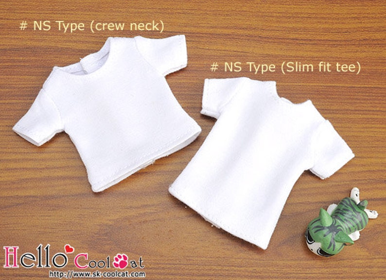 Blythe Pullip Doll Simple Short Sleeves Slim Fit T-shirt image 2