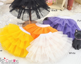 Blythe／Pullip Doll Tulle Cake Mini Skirt (3 Layers)