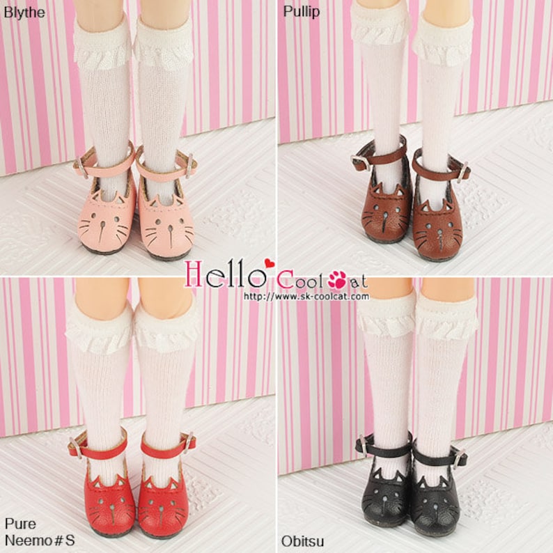 Blythe Pullip Doll Cute Kitten Mini Shoes11-Series image 3