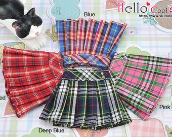 Blythe／Pullip Doll Accordion Mini Short Skirt